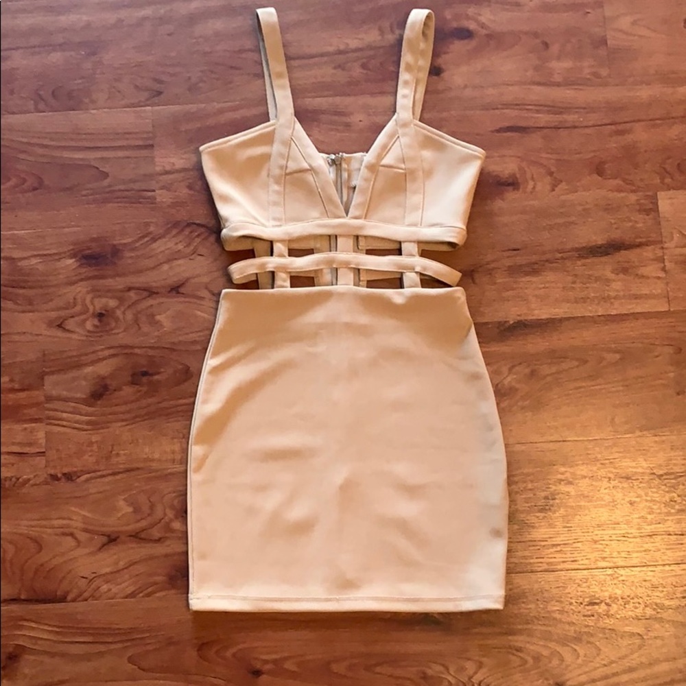 Cut out bandage dress